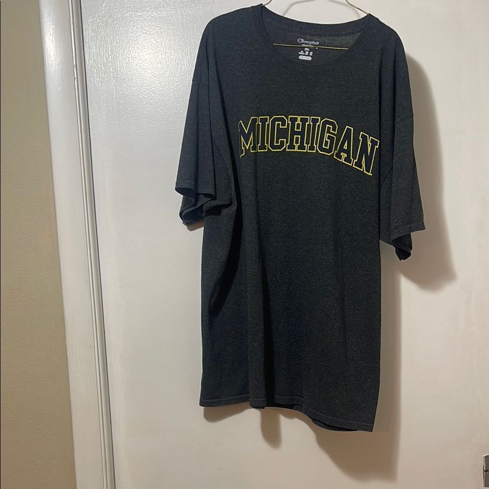 Champion Men's Dark Gray Michigan Tee size 2 XL - Picture 1 of 4